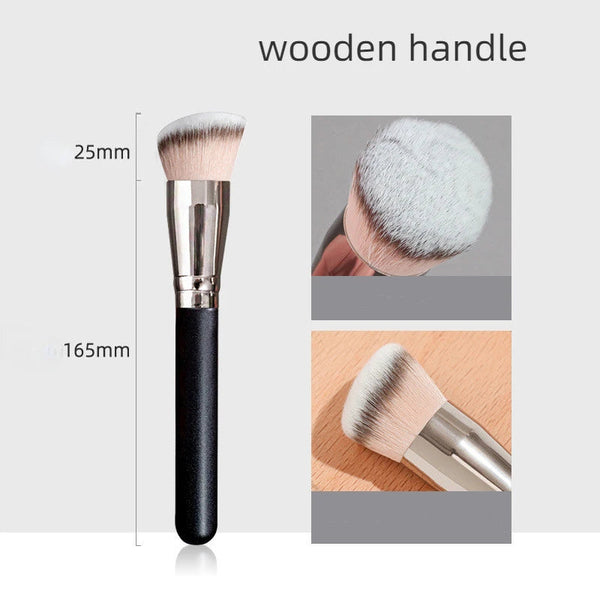 Makeup Brushes Foundation Concealer Angled Seamless Cover Synthetic Dark Circle Liquid Cream Cosmetics Contour Brush Beauty Tool NoirKiss