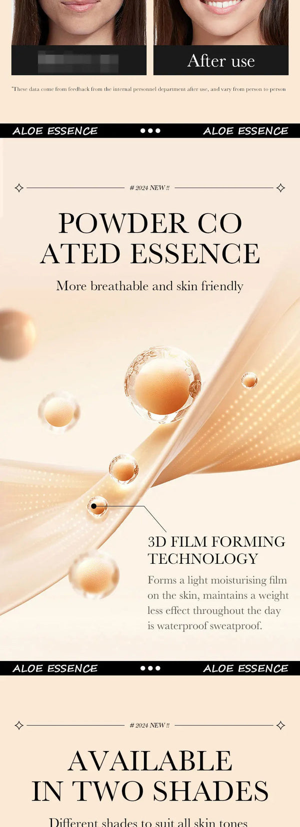 SADOER 蘆薈無瑕粉底液 - 持久不脫妝，不卡粉控油 NoirKiss