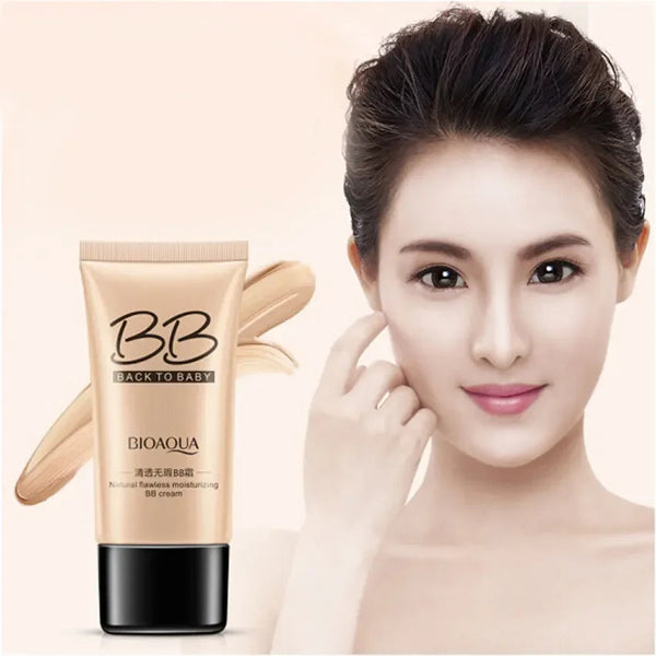 BIOAQUA Natural BB Cream Makeup CC Brighten Concealer Oil-control Refreshing Segregation Base Cosmetics Whitening Moisturizing NoirKiss
